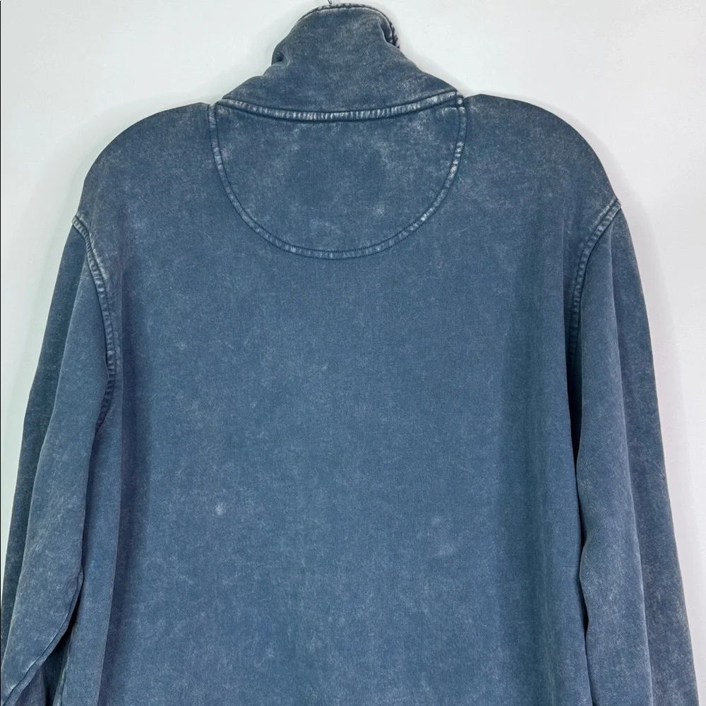 Kimes Ranch Blue Yoakam Quarter Zip Pullover Sweatshirt Large